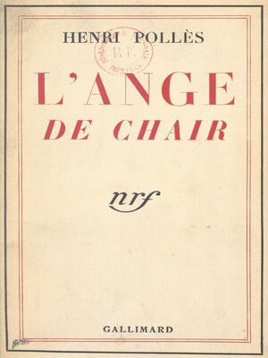 cover image of L'ange de chair